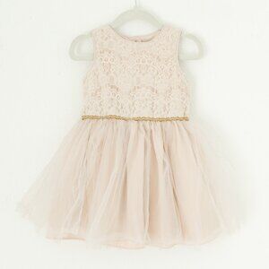 Mia‎ & Mimi Girls Pink Lace Dress